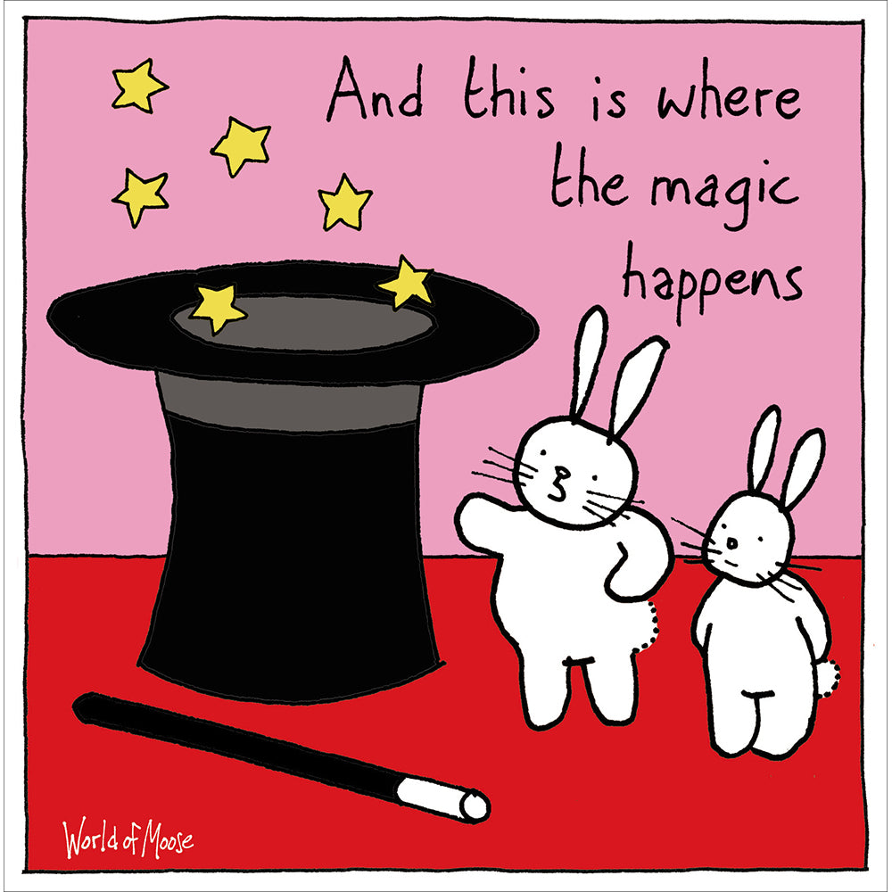 Where The Magic Happens Funny Valentine's Day Card By Penny Black