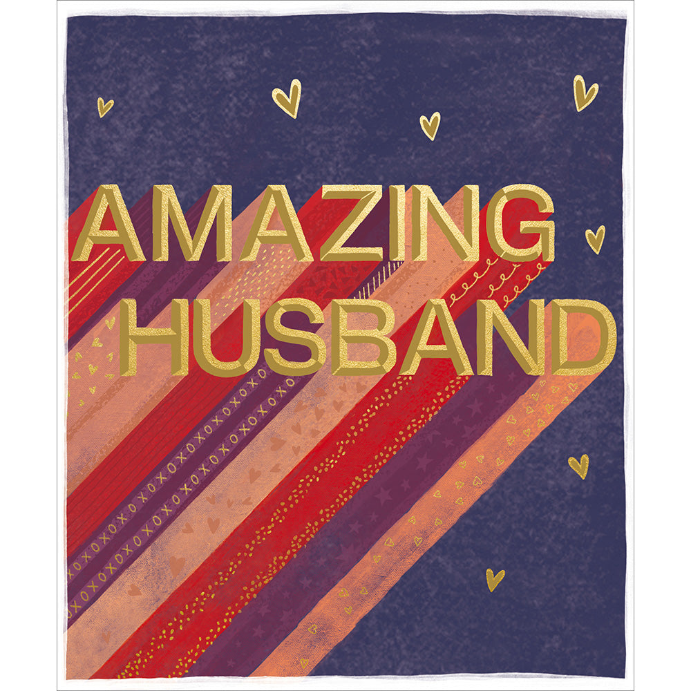 Amazing Husband Rainbow Valentine's Day Card By Penny Black