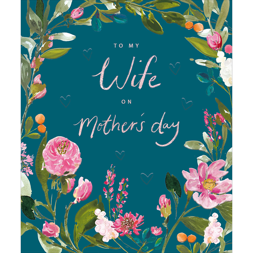 Floral Arrangement To My Wife On Mother's Day Card By Penny Black