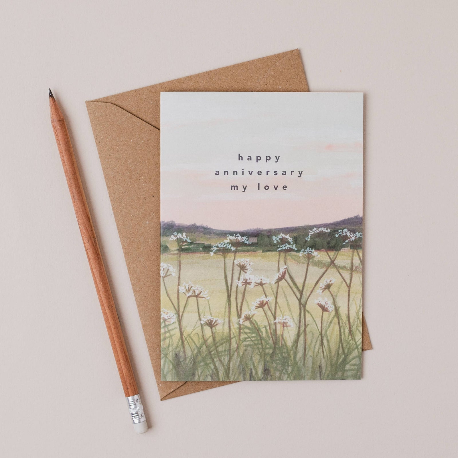 Country Sunset Anniversary Card by joy jen studio at penny black
