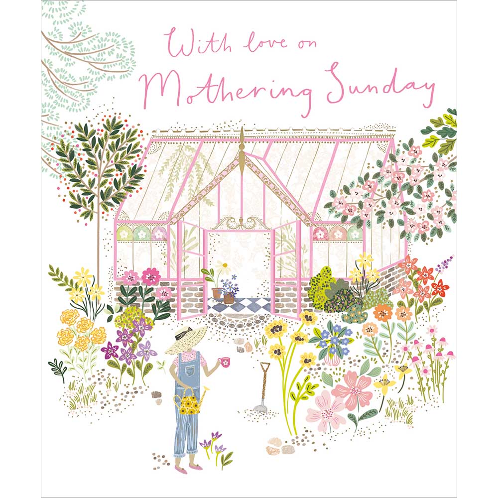Greenhouse With Love on Mothering Sunday Card By Penny Black