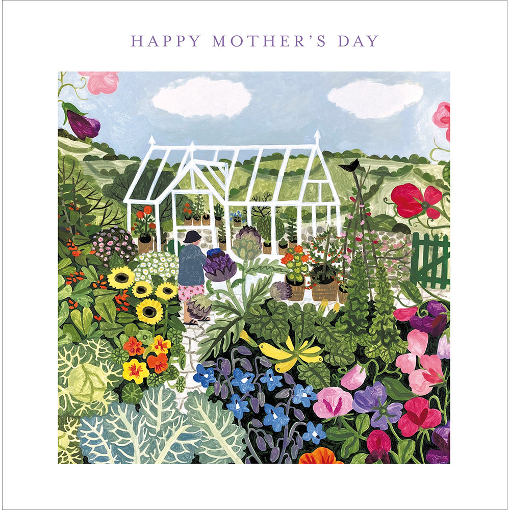 Colourful Garden Greenhouse Mother's Day Card By Penny Black