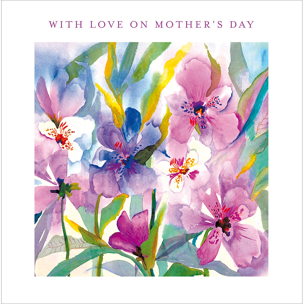 Bright Iris Flowers Mother's Day Card By Penny Black