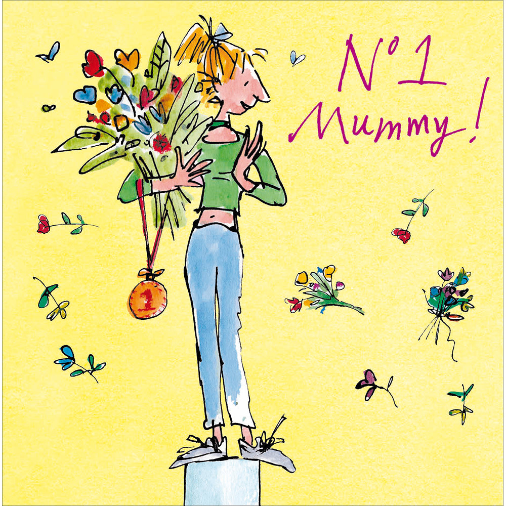 Quentin Blake No 1 Mummy Mother's Day Card By Penny Black