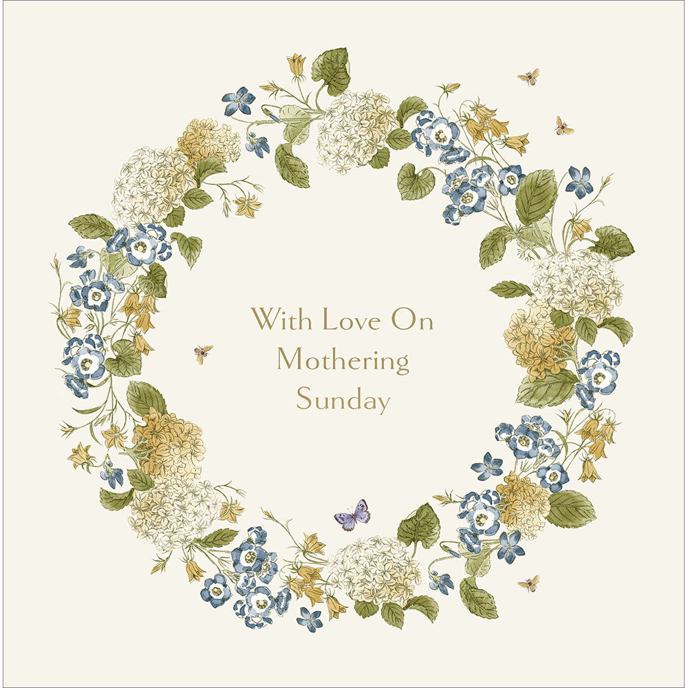 Harebells Wreath With Love On Mothering Sunday Card By Penny Black