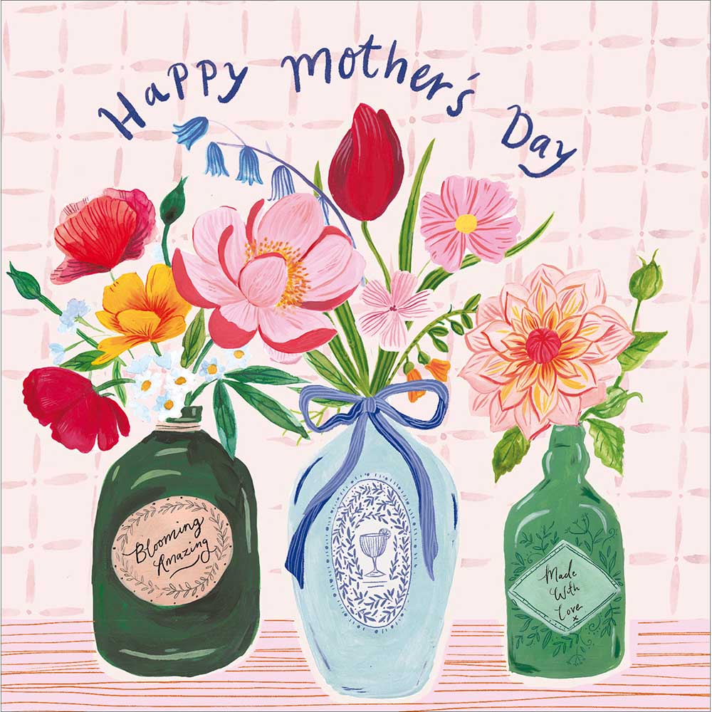 Bottle Vases Mother's Day Card By Penny Black