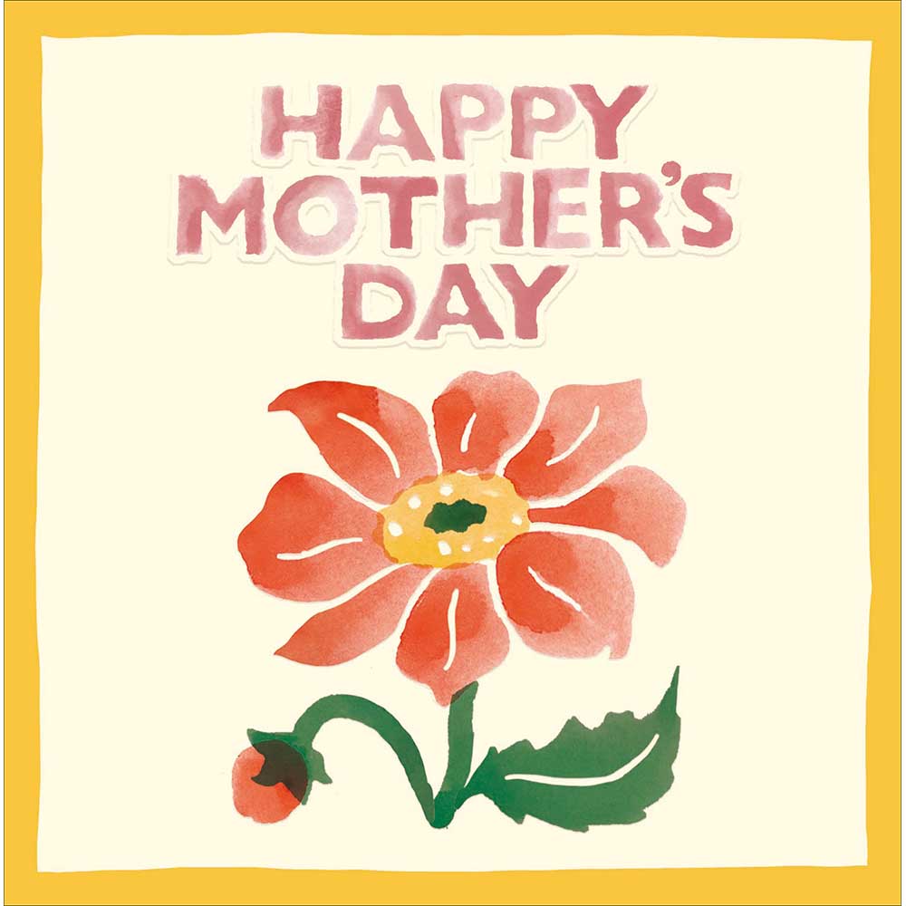 Red Flower Happy Mother's Day Card By Penny Black