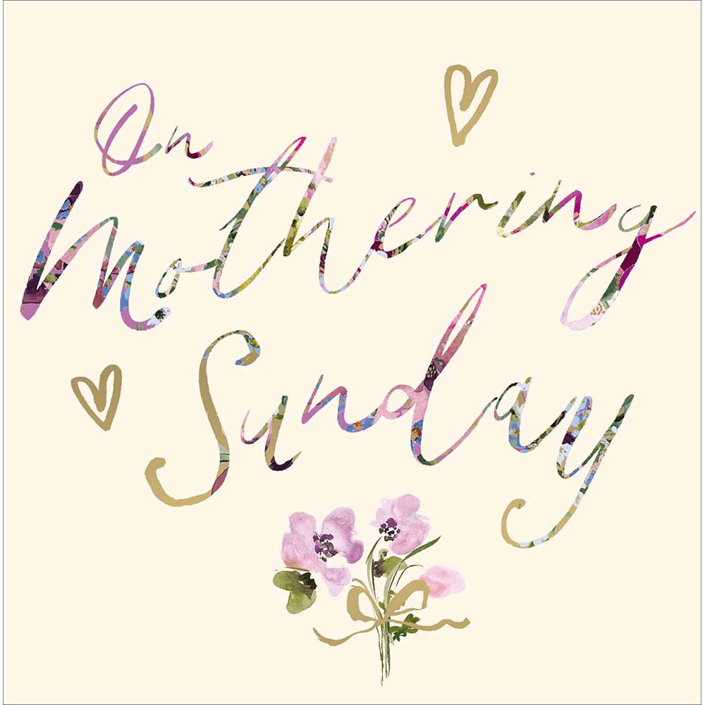 Collaged Script On Mothering Sunday Card By Penny Black