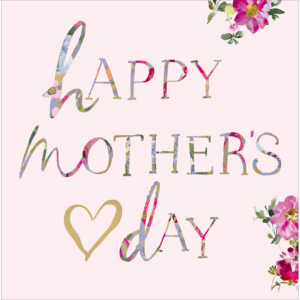 Collaged Script Happy Mother's Day Card By Penny Black