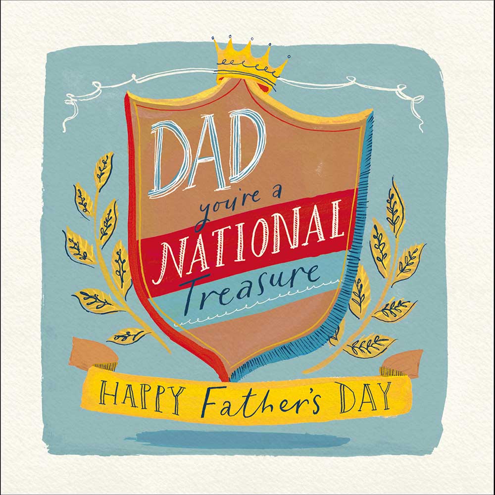 Dad You're A National Treasure Father's Day Card By Penny Black