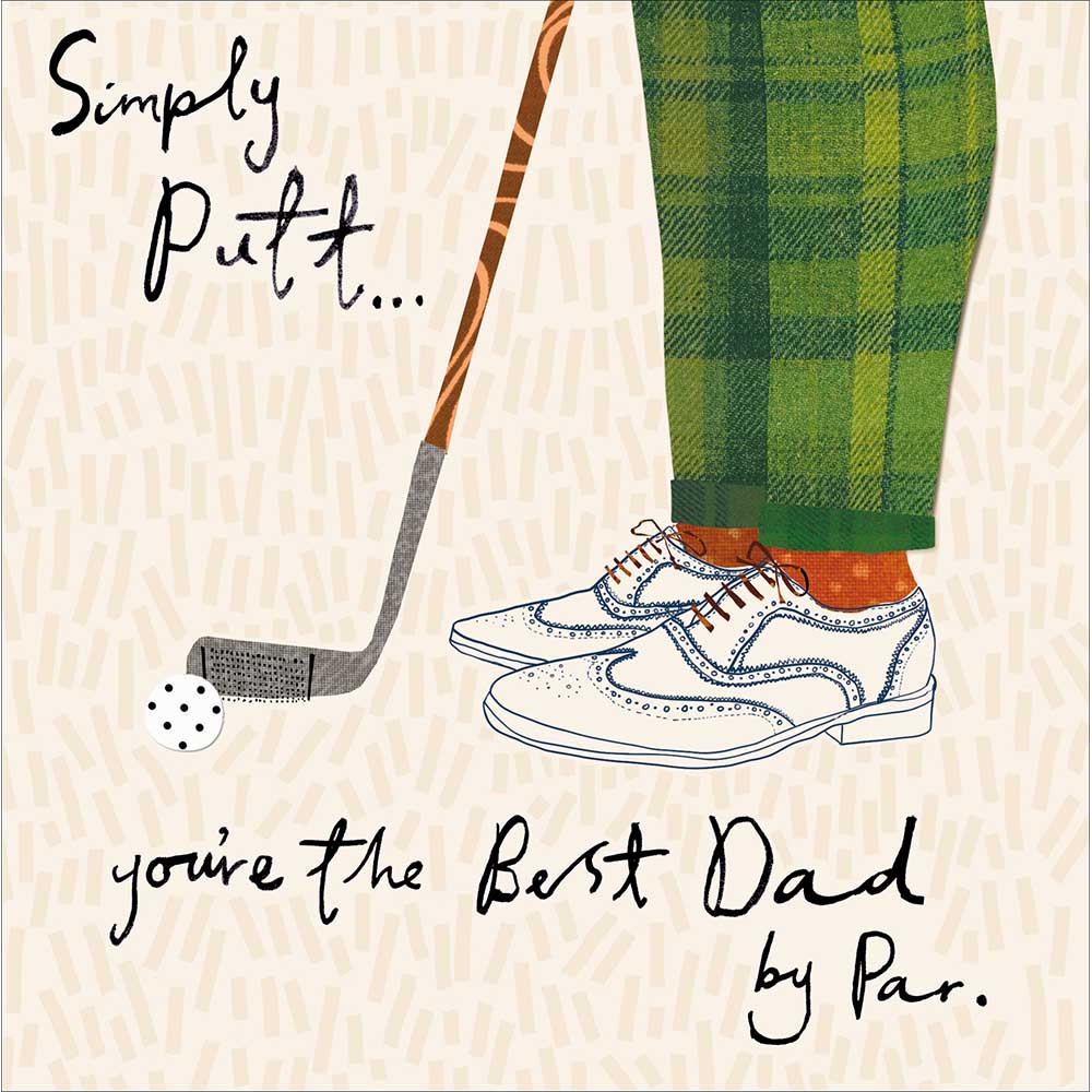Best Dad By Par Golfing Father's Day Card By Penny Black