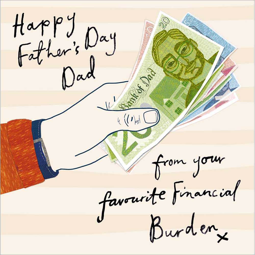 From Your Favourite Financial Burden Father's Day Card By Penny Black