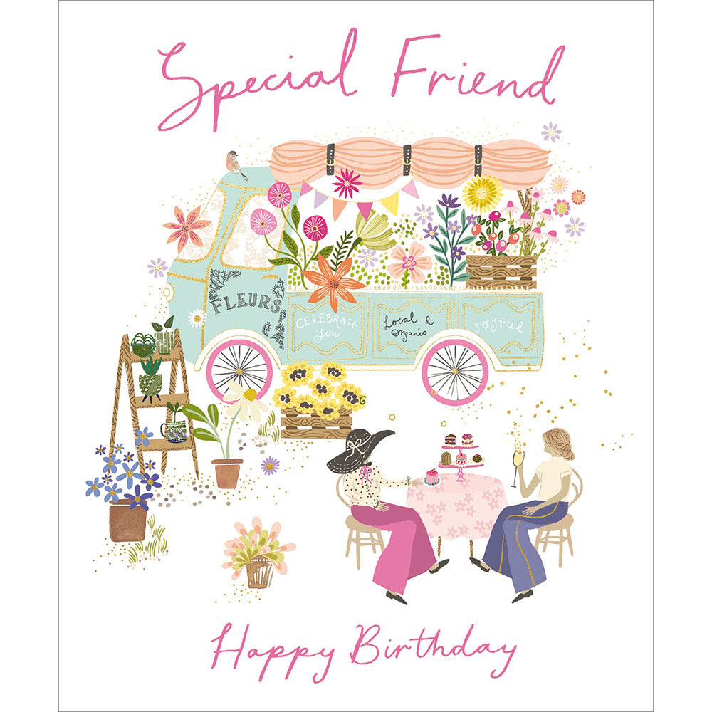 Flower Van Special Friend Birthday Card from Penny Black