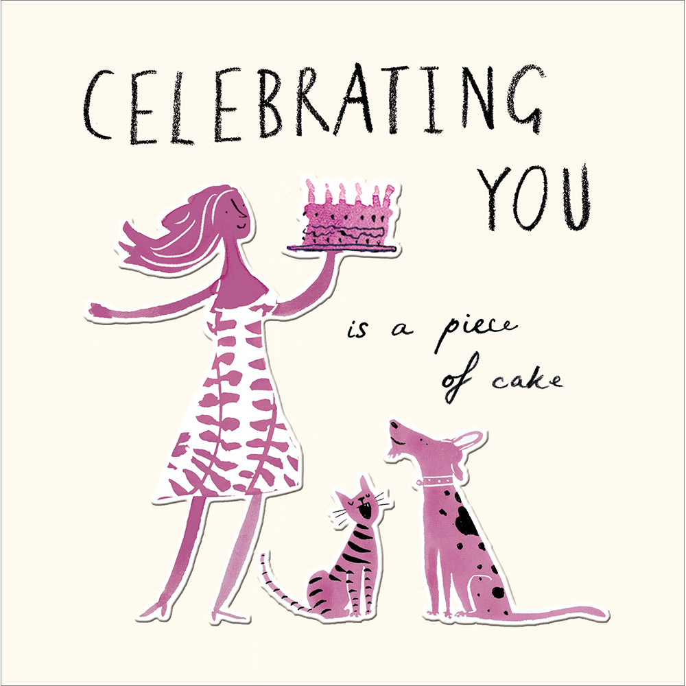 Celebrating You Is A Piece Of Cake Birthday Card from Penny Black