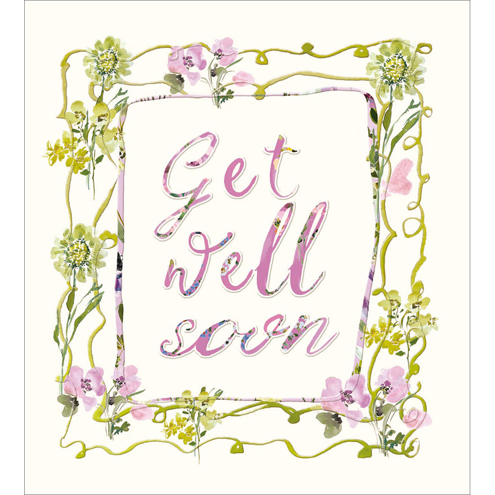 Lilac Petals Get Well Soon Card from Penny Black