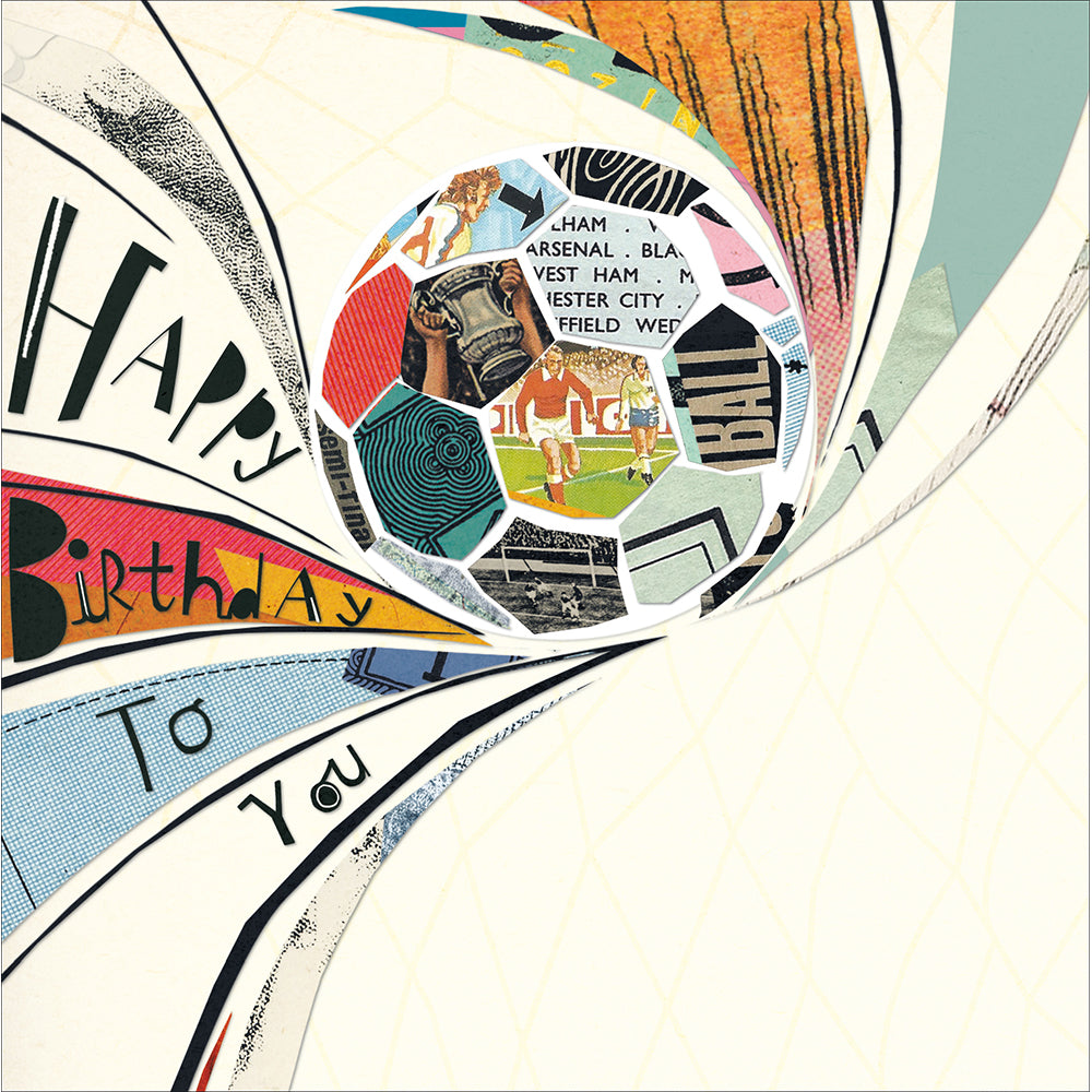 Mambo Retro Football Themed Birthday Card By Penny Black