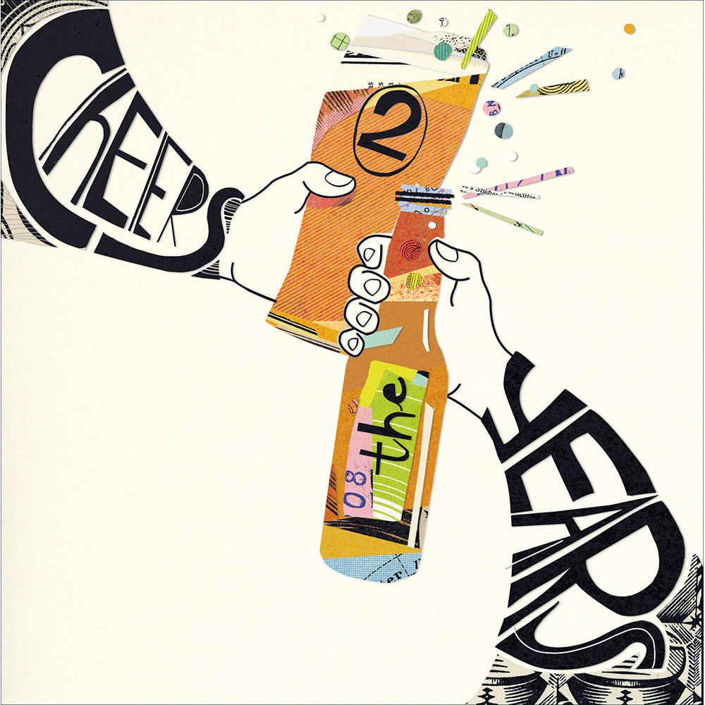 Cheers 2 The Years Birthday Card By Penny Black
