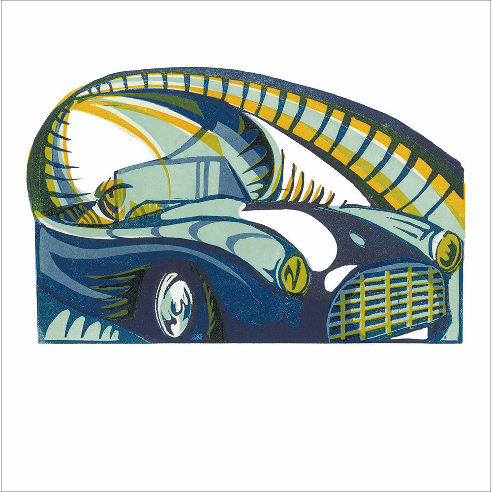 Classic Car Riso Art Card from Penny Black