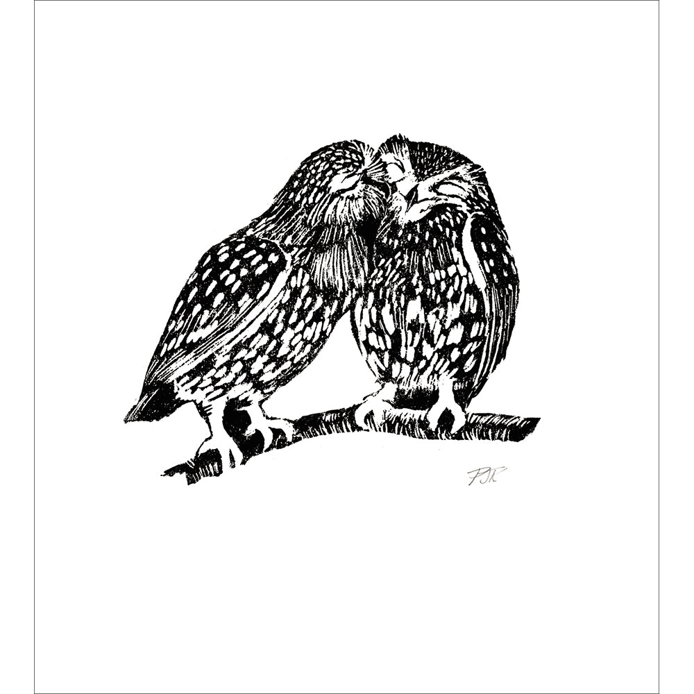 A Little Bird Told Me Etched Art Card from Penny Black