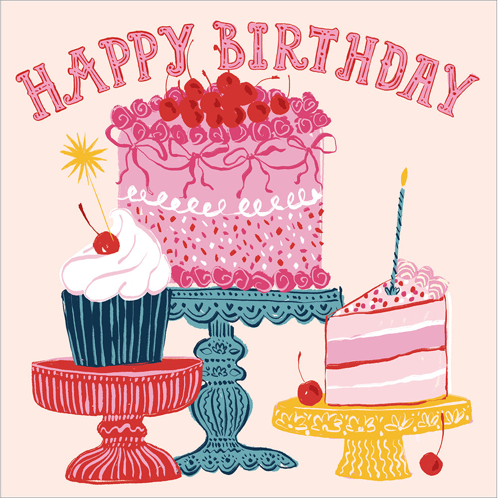 Favourite Fancies Birthday Cakes Card from Penny Black