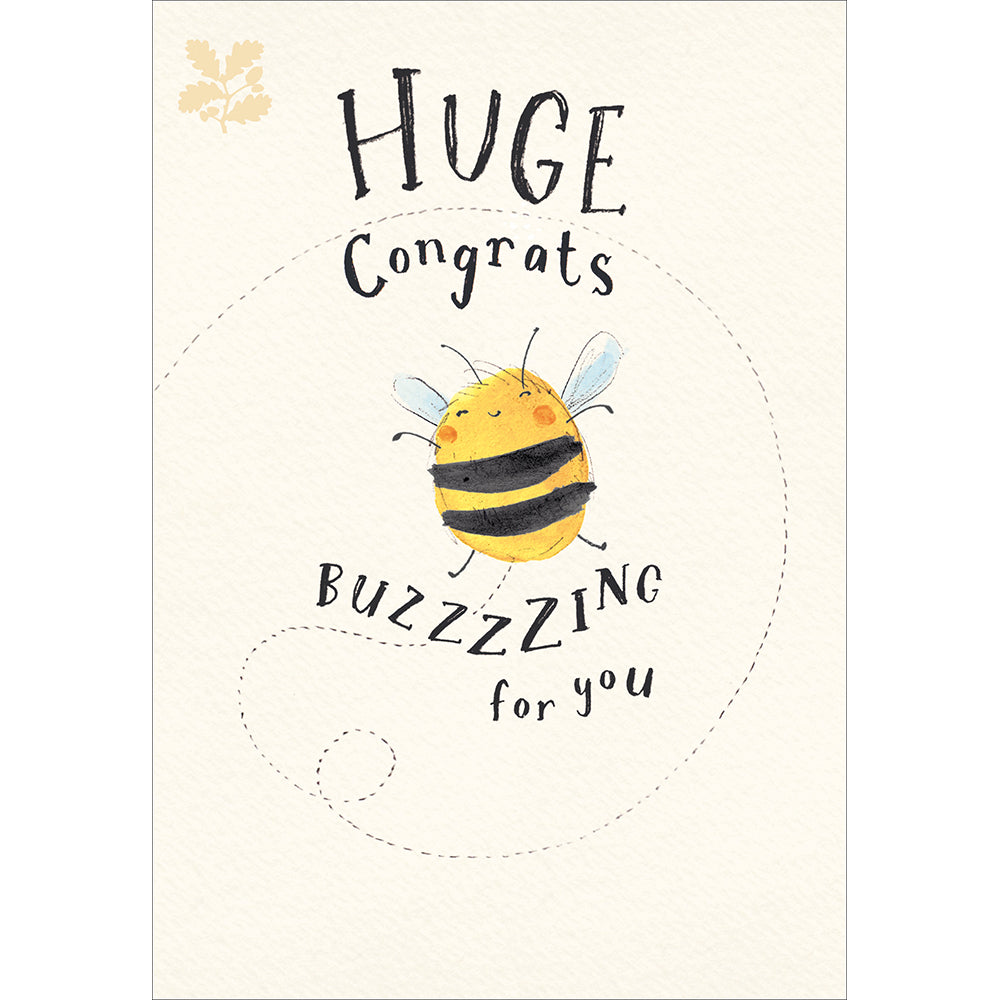 Buzzing For You Bee Congratulations Card By Penny Black