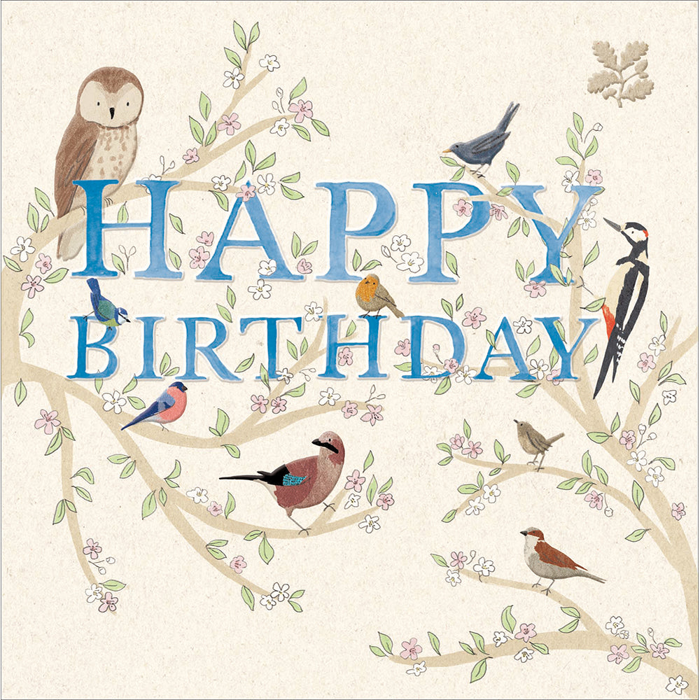 Woodland Birds National Trust Birthday Card from Penny Black