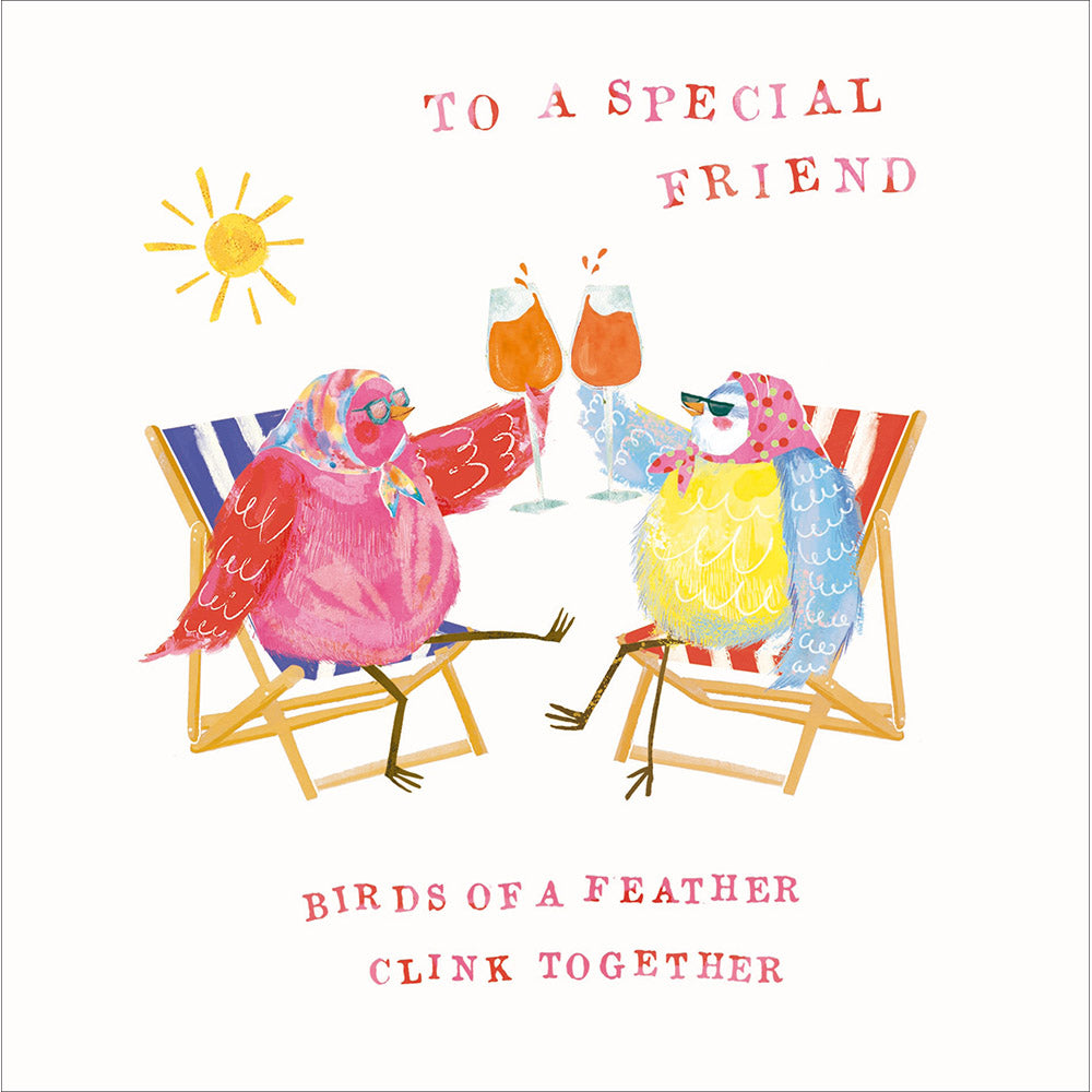 Birds Of A Feather Clink Together Special Friend Birthday Card from Penny Black
