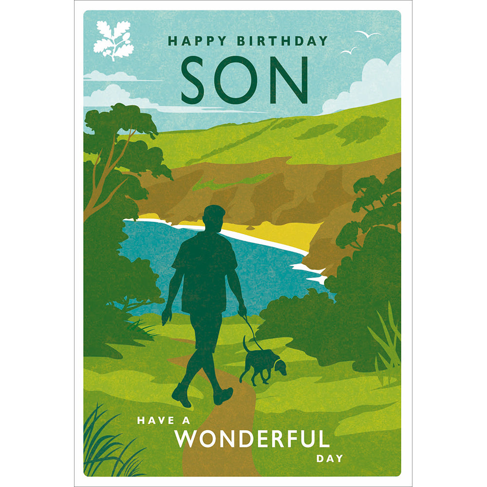 Country Dog Walk Wonderful Son Birthday Card from Penny Black