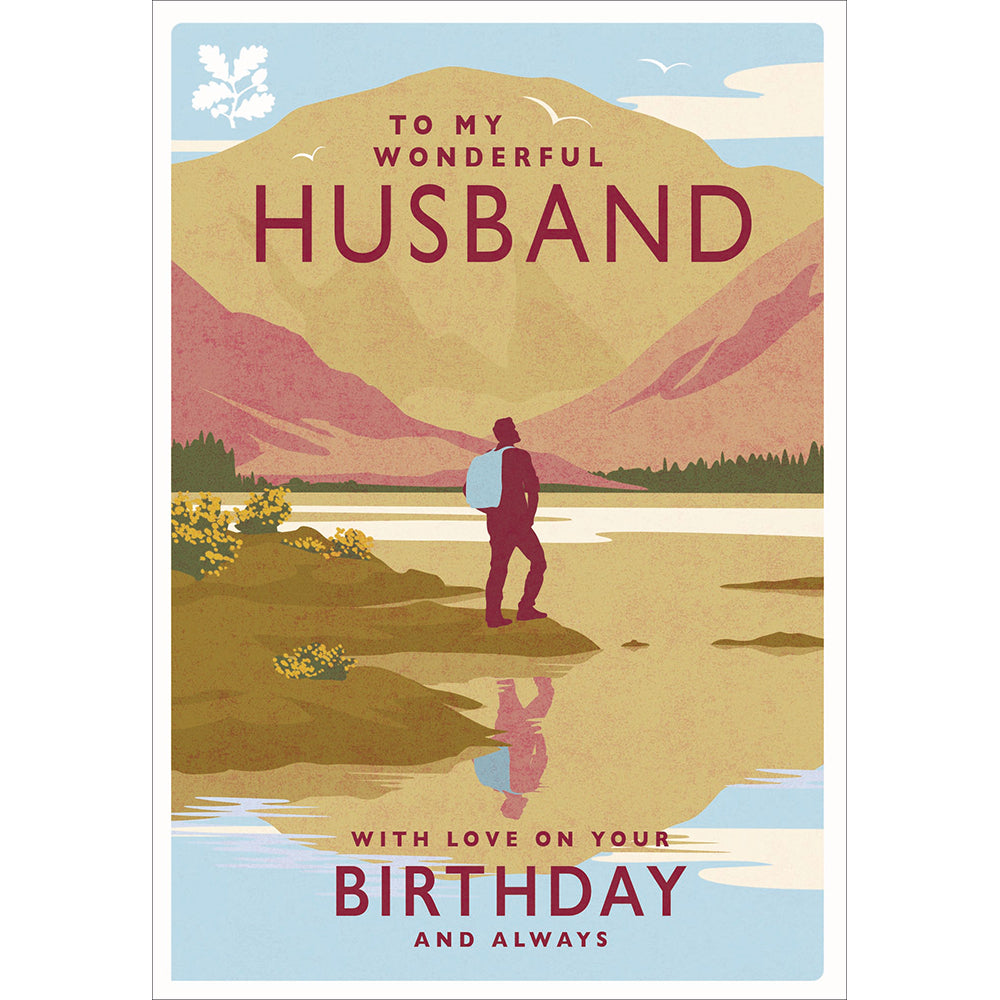 To My Wonderful Husband Hill Walker Birthday Card By Penny Black
