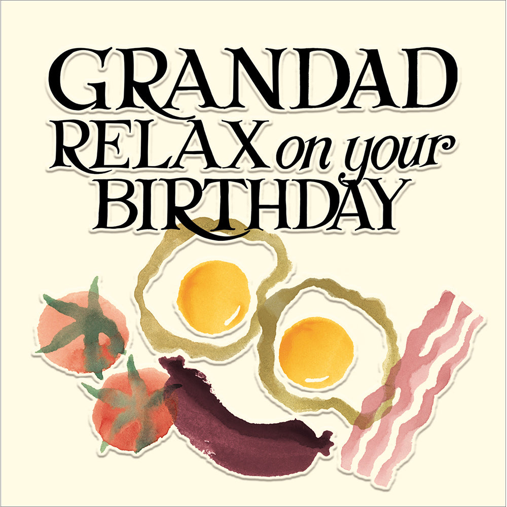 Emma Bridgewater Enjoy Breakfast Grandad Birthday Card from Penny Black
