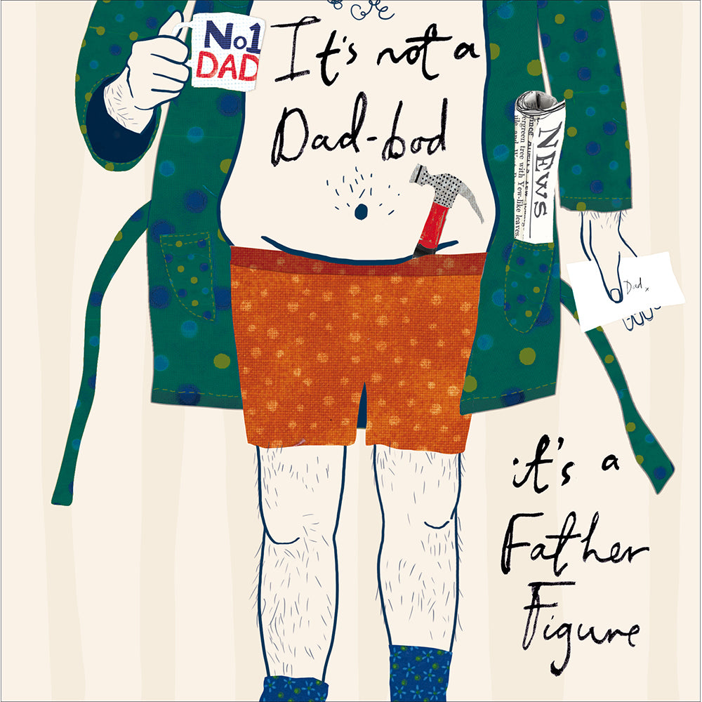 Dad Bod Or Father Figure Birthday Card By Penny Black