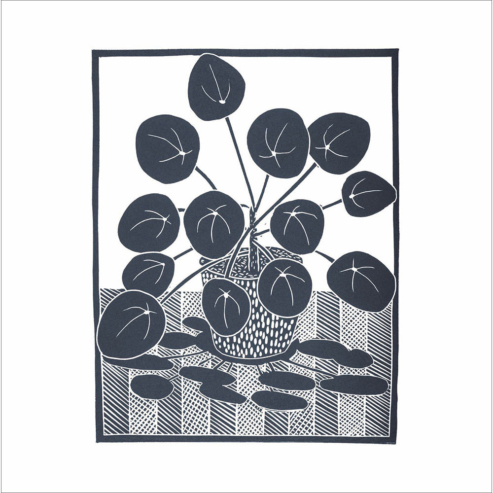 Money Plant Etching Art Card from Penny Black