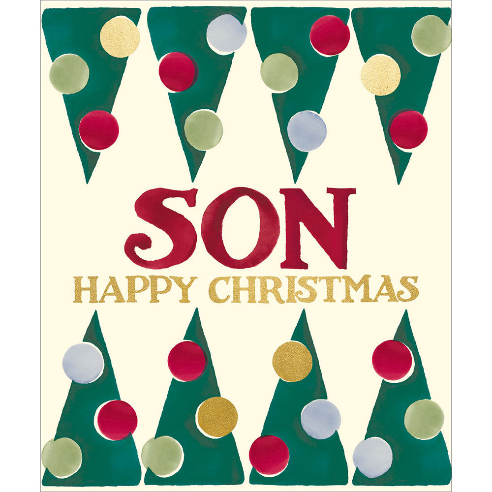 Emma Bridgewater Tree-Mendous Son Christmas Card By Penny Black