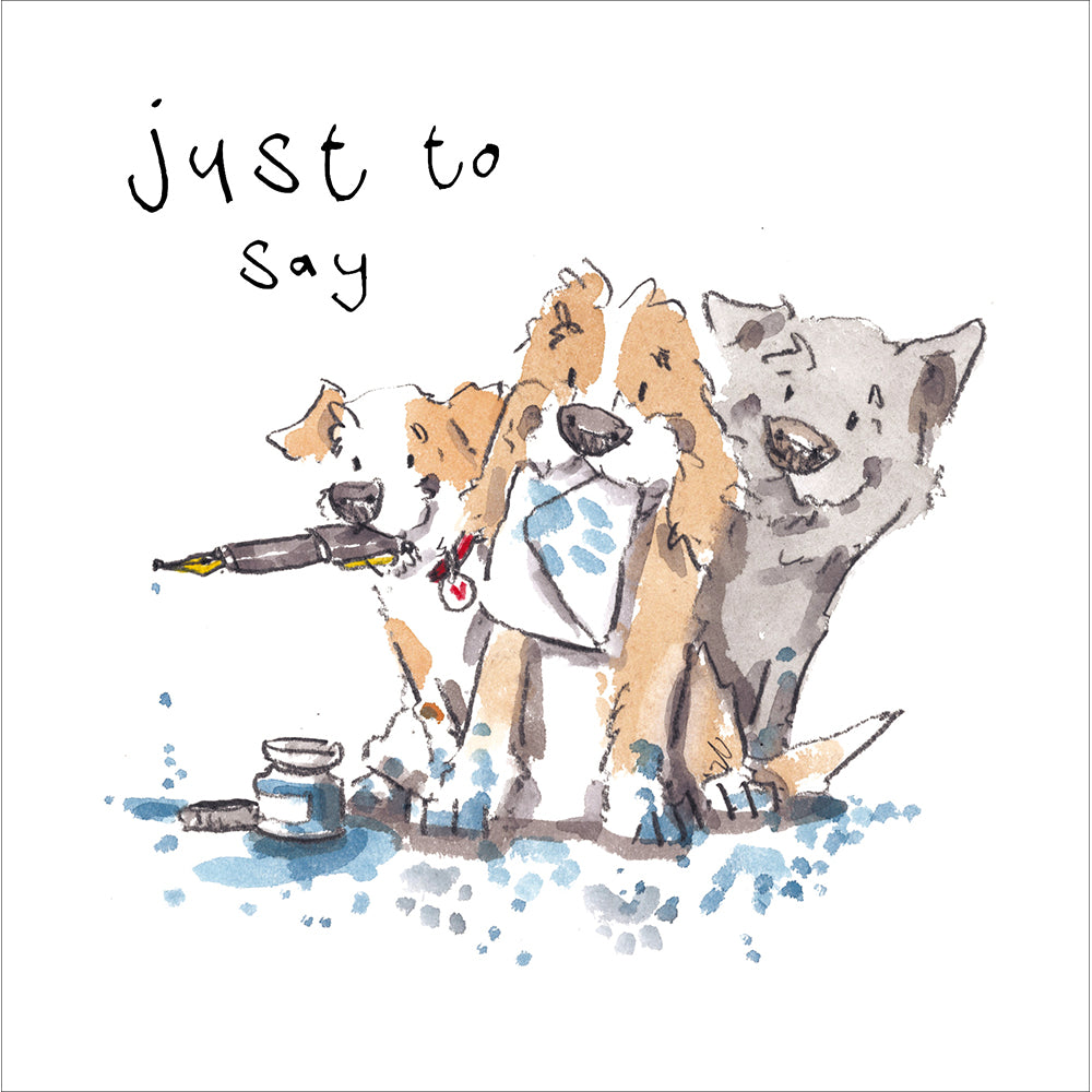 Inky Paws Just To Say Card from Penny Black