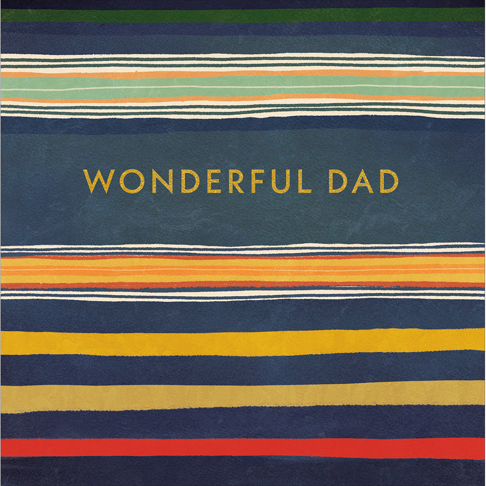 Colourful Stripes Dad Birthday Card from Penny Black