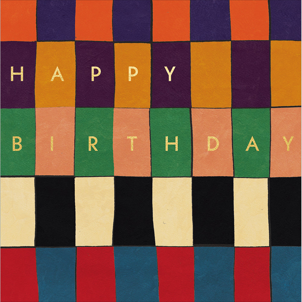 Colourful Tiles Birthday Card from Penny Black