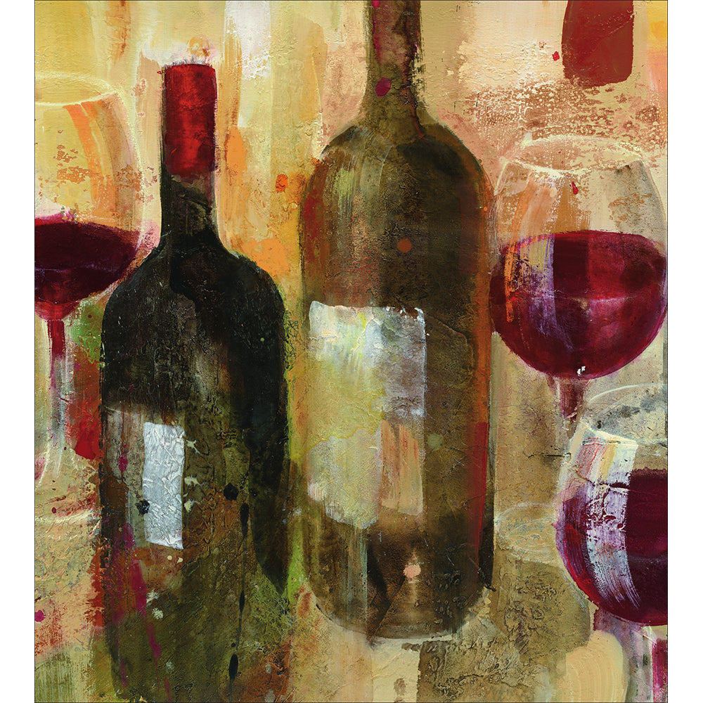 Celebrations Wine Bottles Painted Art Card from Penny Black