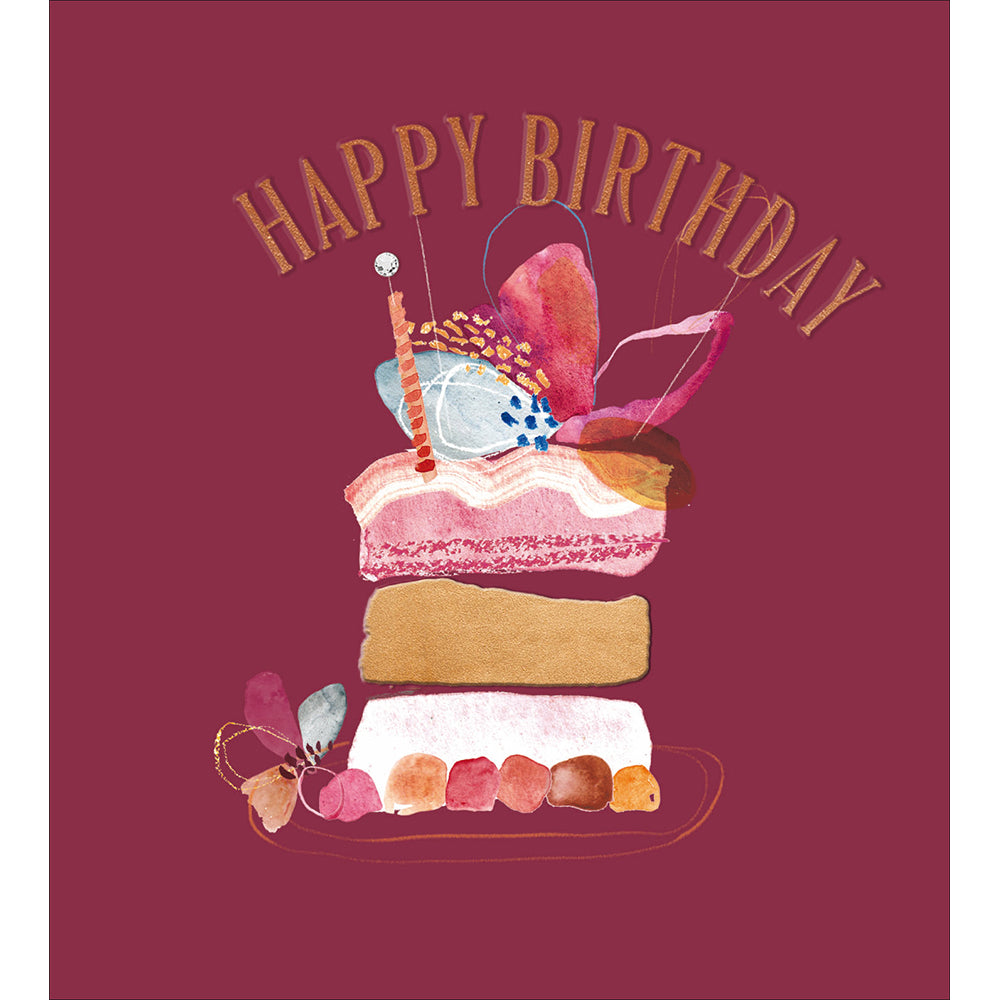 Time For Cake Butterflies Birthday Card from Penny Black