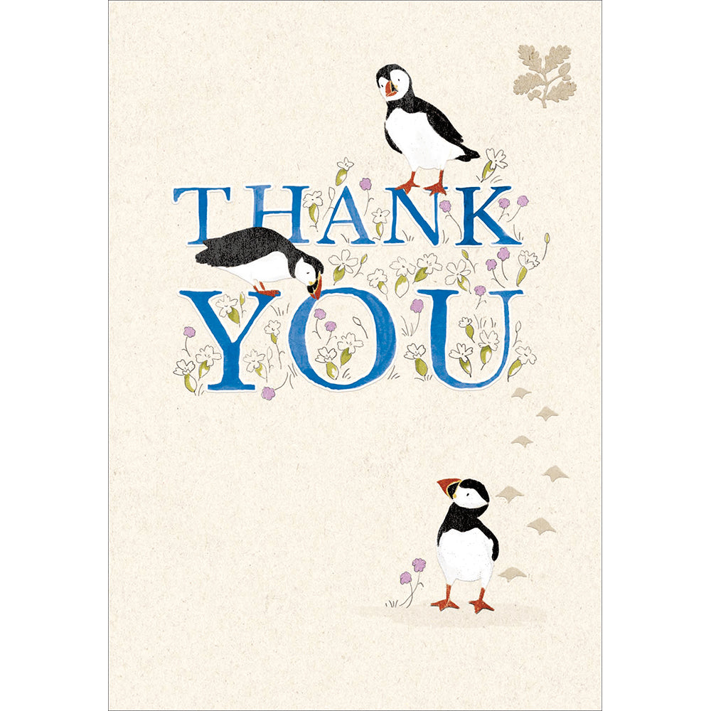 Little Puffins Thank You Card By Penny Black