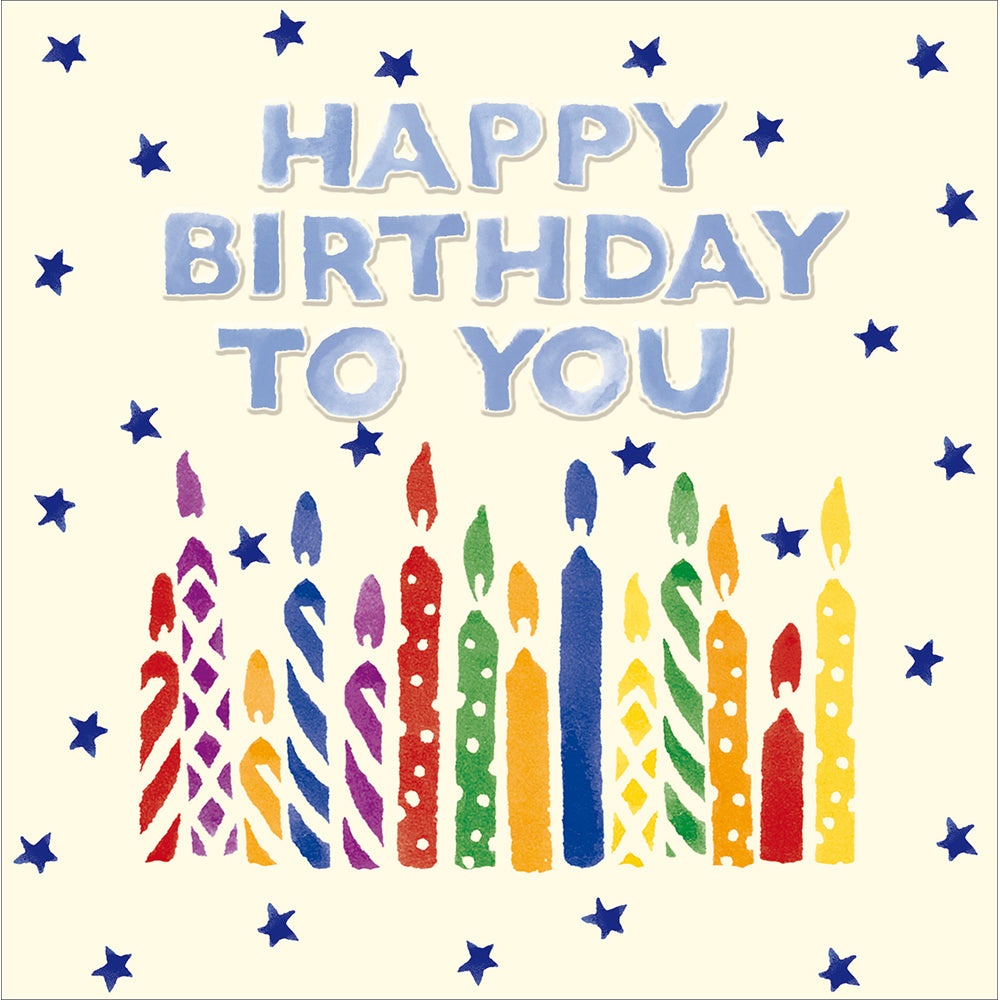 Rainbow Candles Emma Bridgewater Birthday Card from Penny Black
