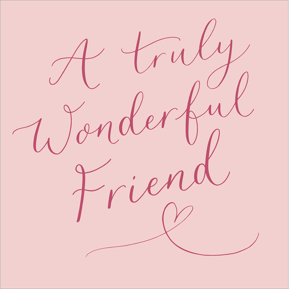A Truly Wonderful Friend Pink Birthday Card from Penny Black