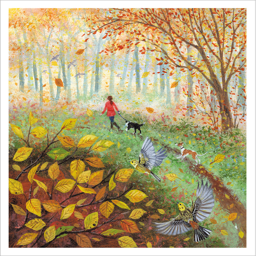 Autumnal Walk In The Woods Card By Penny Black