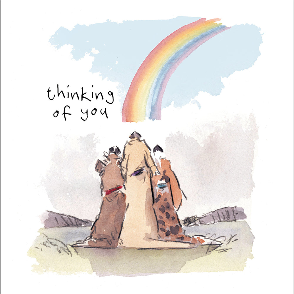 Rainbow Dog Days Thinking Of You Card By Penny Black
