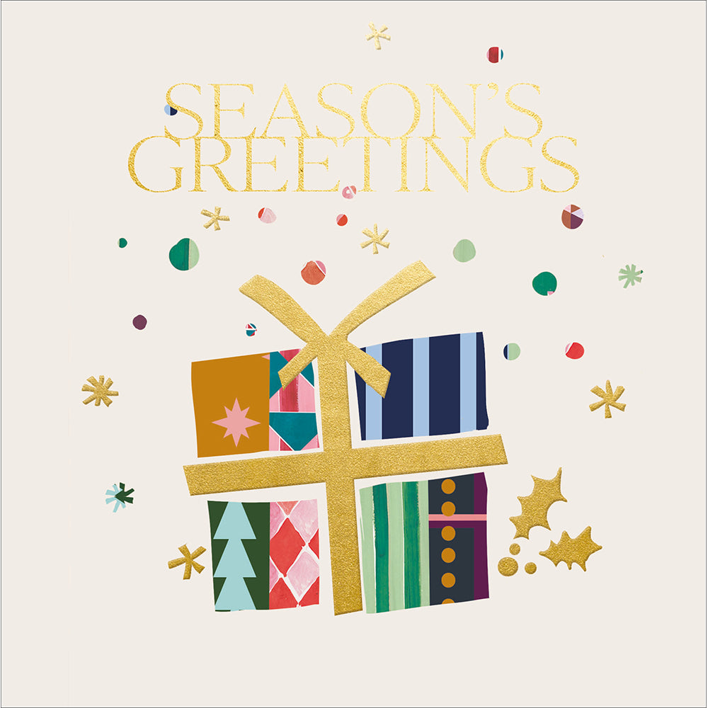 Abstract Gift Of A Season Christmas Card By Penny Black