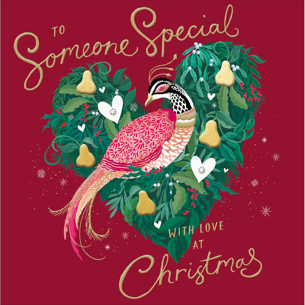 To Someone Special Partridge & Pear Tree Christmas Card By Penny Black