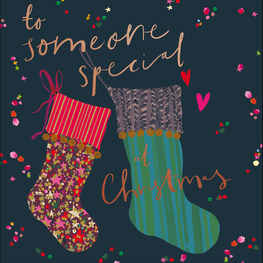 To Someone Special Woolly Stockings Christmas Card By Penny Black