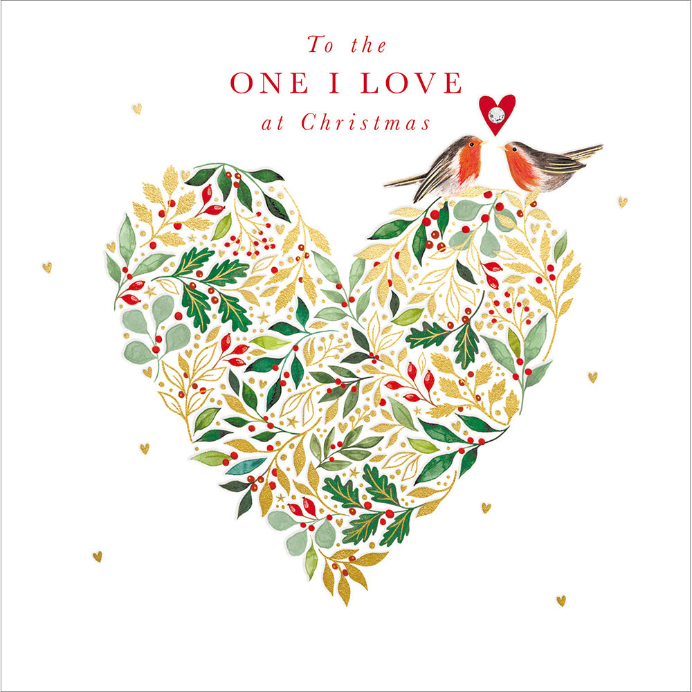 Embellished Robins Special Celebrations To The One I Love Christmas Card By Penny Black