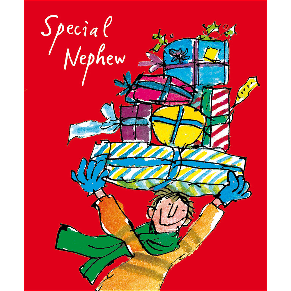 Quentin Blake Special Gifts For Special Nephew Christmas Card By Penny Black