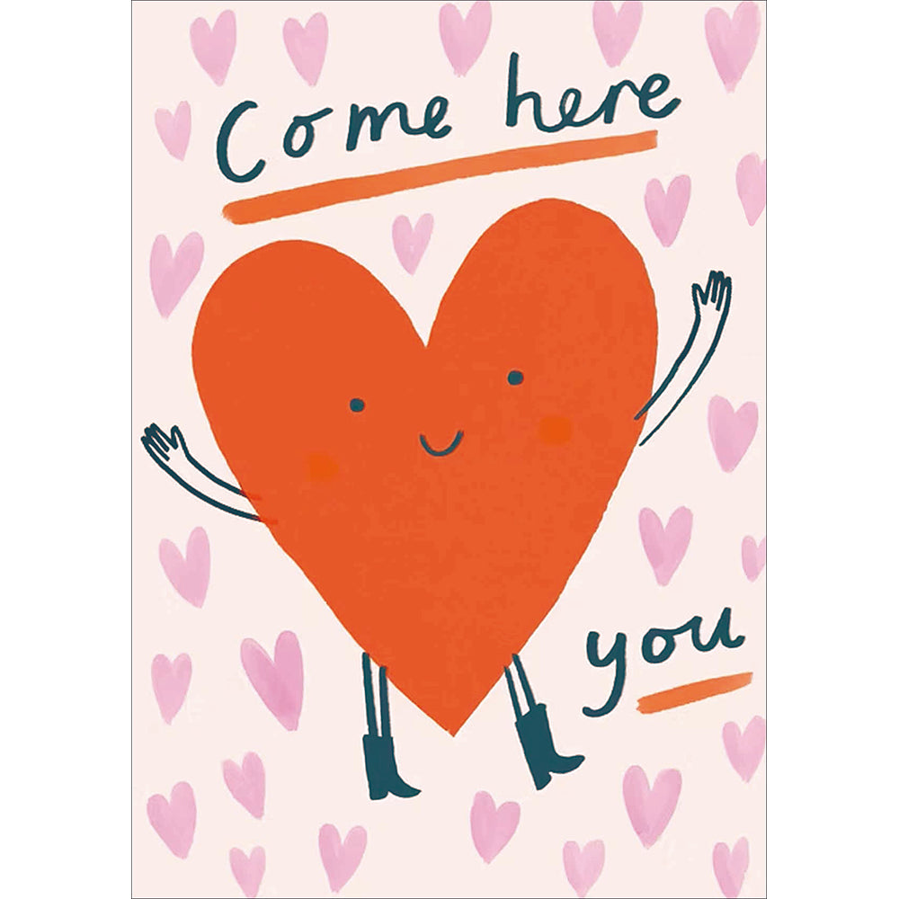 Come Here You Cute Heart Valentine's Day Card By Penny Black