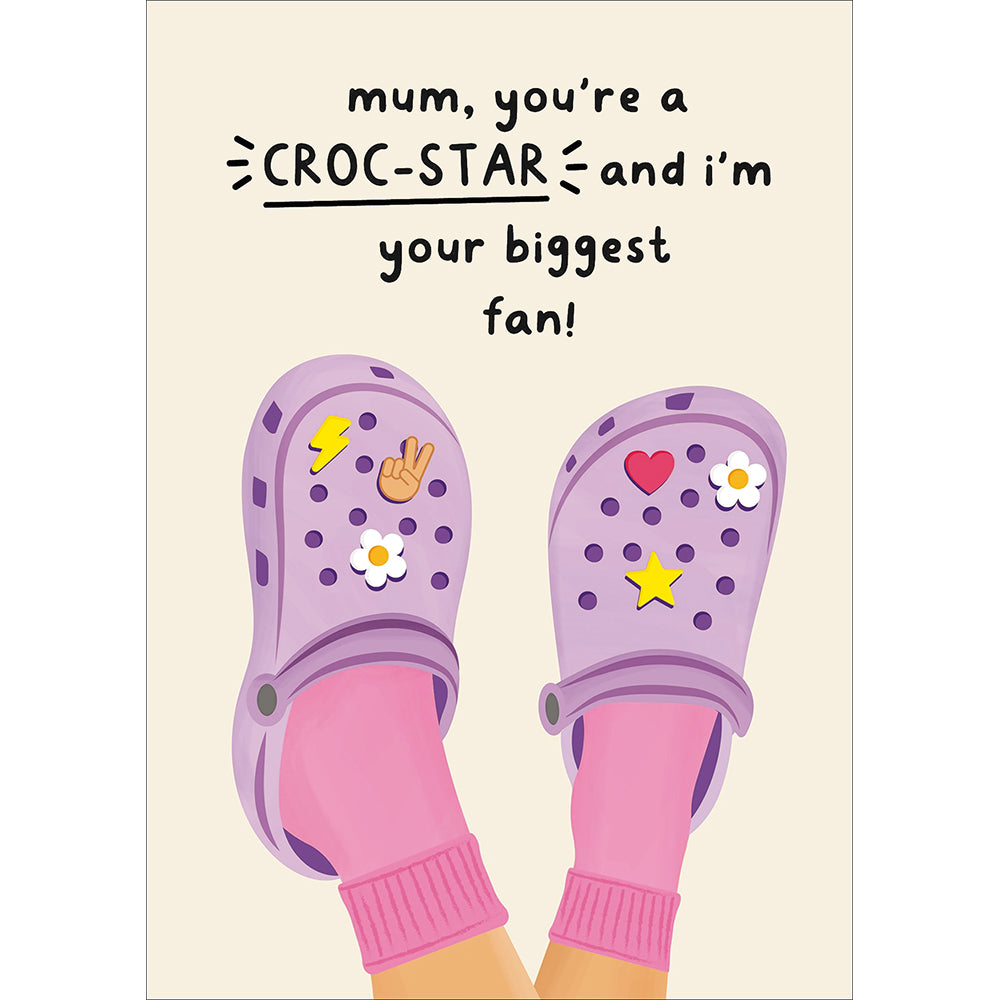 Croc Star Mother's Day Card By Penny Black